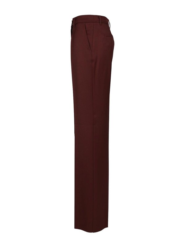 The Best Shops Max Mara: カジュアルトラウザー - カジュアルパンツ - ダークレッド