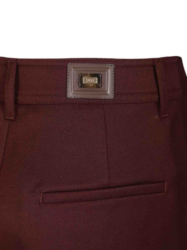Max Mara buy online カジュアルパンツ - ダークレッド