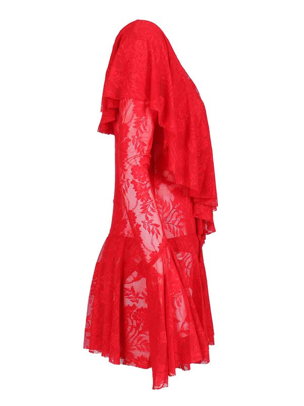 The Best Shops Norma Kamali: Robes courtes - Robe Courte - Rouge