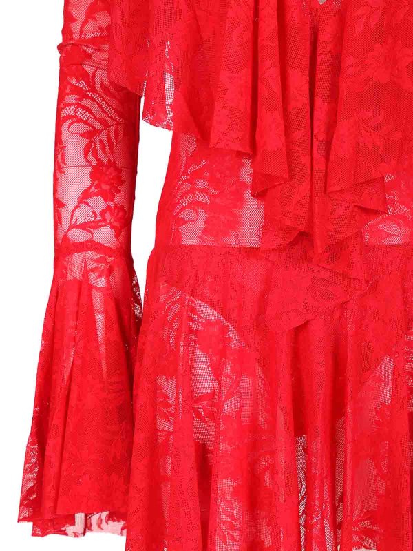 The Best Shops Norma Kamali: Robe Courte - Rouge