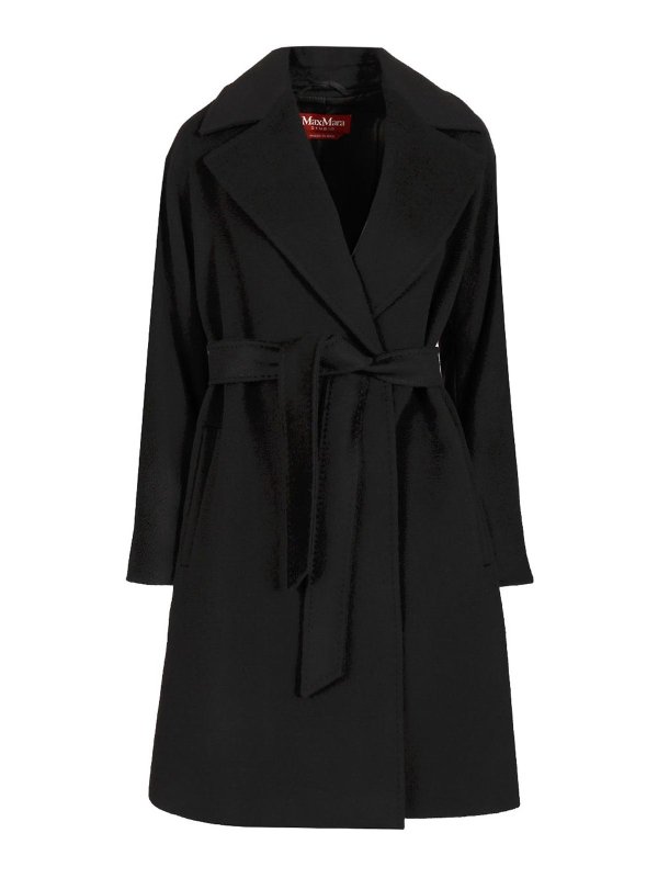MAX MARA STUDIO: knee length coats - Wool Dressing Gown Coat