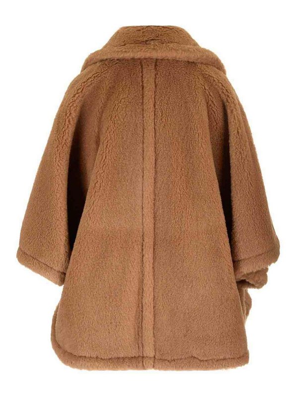 Max Mara: Fur & Shearling Coats online - Teddy Fabric Cape