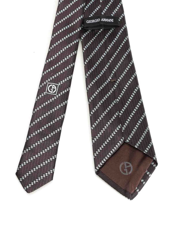 GIORGIO ARMANI: Cravates & noeuds papillon online - Cravate - Marron