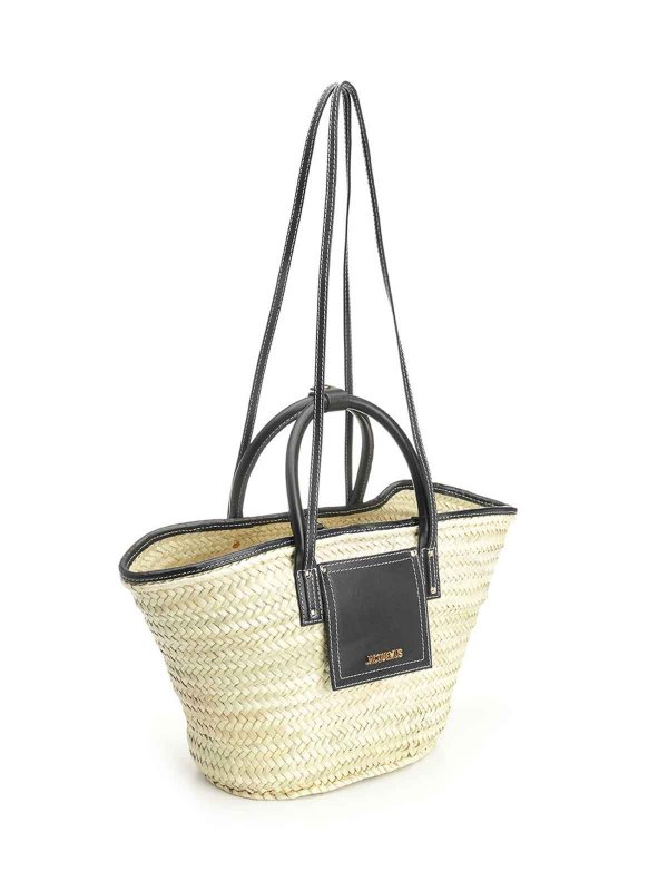 JACQUEMUS: cross body bags online - Soli Straw Bag