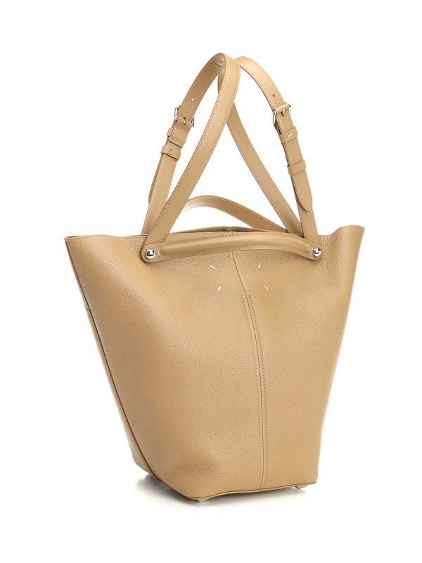 Maison Margiela: Handtaschen online - Shopper - Beige