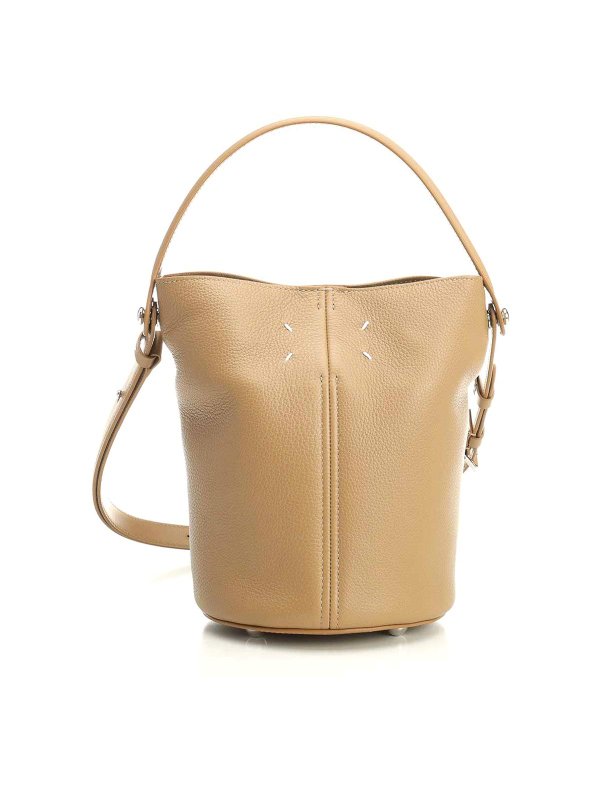 Maison Margiela: Schultertaschen - Schultertasche - Beige