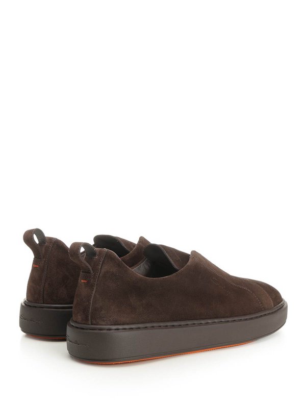 The Best Shops SANTONI: trainers - Slip-On Suede Sneaker