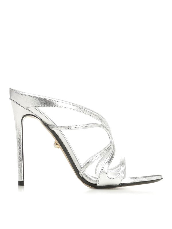 ALEVI MILANO: Zapatos chinelas - Chinelas - Plata