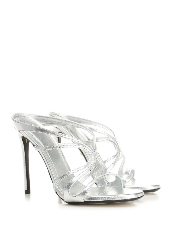 ALEVI MILANO: Zapatos chinelas online - Chinelas - Plata