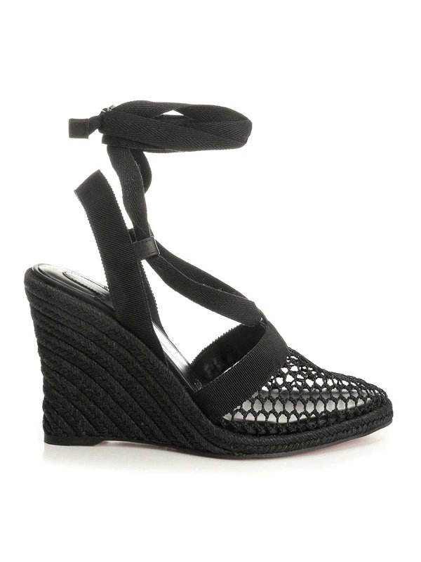 CHRISTIAN LOUBOUTIN: サンダル - サンダル - 黒
