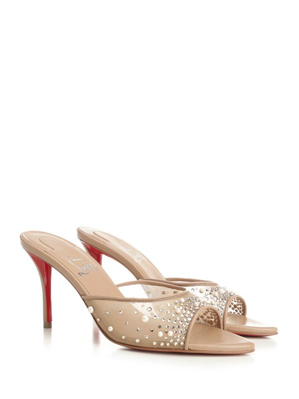 CHRISTIAN LOUBOUTIN: ミュール online - ミュール - ピンク