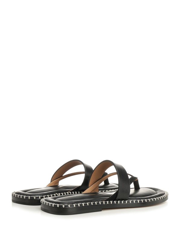The Best Shops DRIES VAN NOTEN: sandals - Leather Flip-Flops