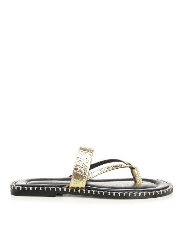 DRIES VAN NOTEN: Sandales - Sandales - Or