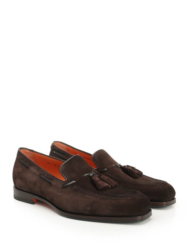 SANTONI: ロファー＆スリッパ online - ローファー - ブラウン