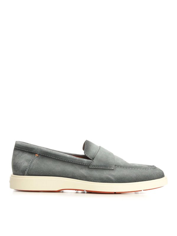 SANTONI: Mokassins und Slippers - Mokassins - Grau