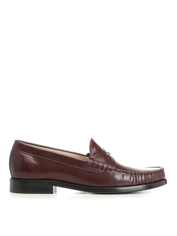 Stuart Weitzman: Mocasines y Zapatillas - Mocasines - Rojo Oscuro