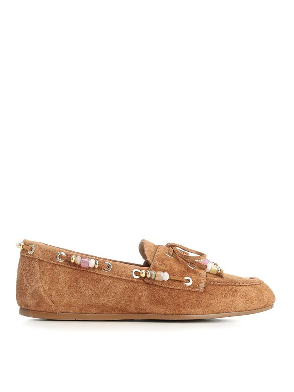 Stuart Weitzman: Mokassins und Slippers - Mokassins - Braun