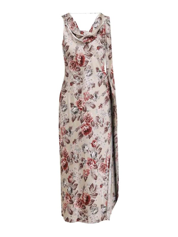 Acne Studios: Robe longueur genou - Robe Au Genou - Multicolore