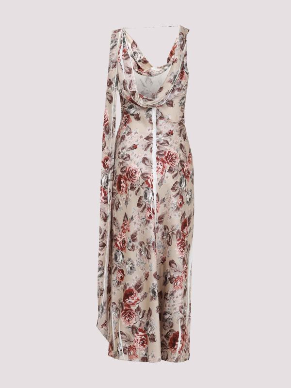 Acne Studios: Robe longueur genou online - Robe Au Genou - Multicolore