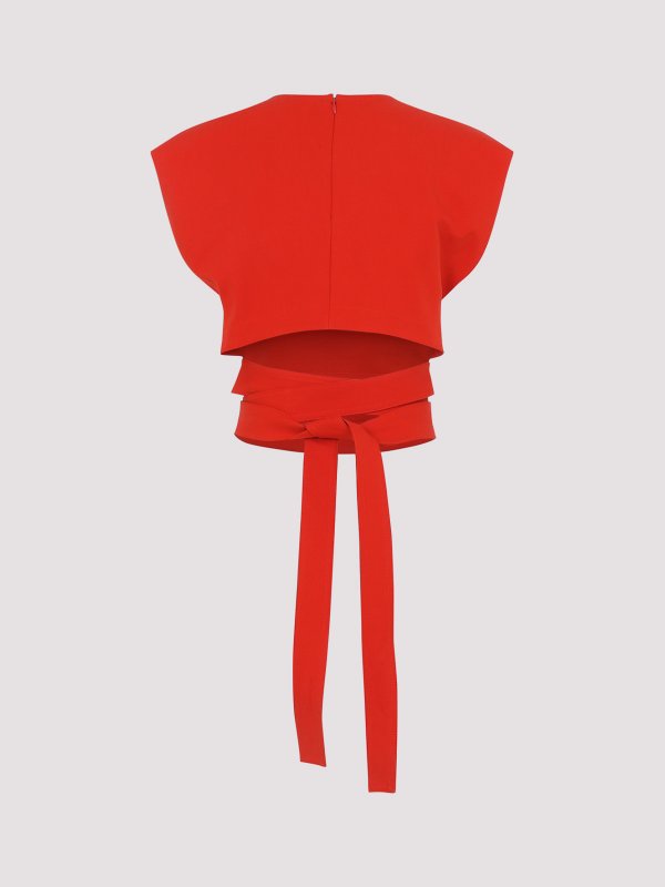 Alaïa: Tops y camisetas sin mangas online - Top - Naranja