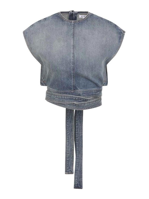 Alaïa: Tops & Tank tops - Belted Top