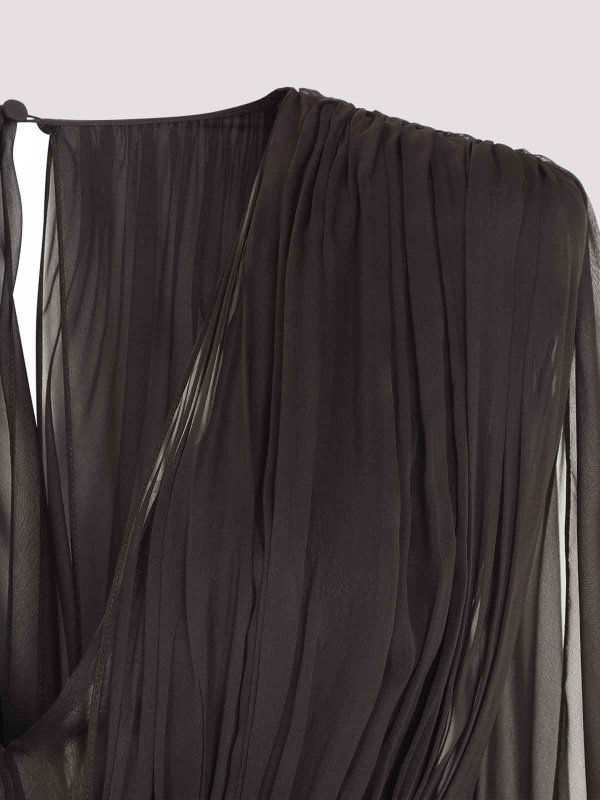 マキシドレス - ブラウン shop online: ALBERTA FERRETTI