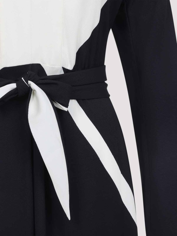 膝丈ドレス - 黒 shop online: ALBERTA FERRETTI