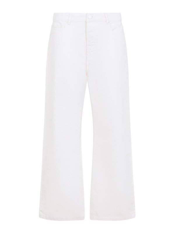 AMI PARIS: Jeans Rectos - Vaqueros Rectos - Blanco