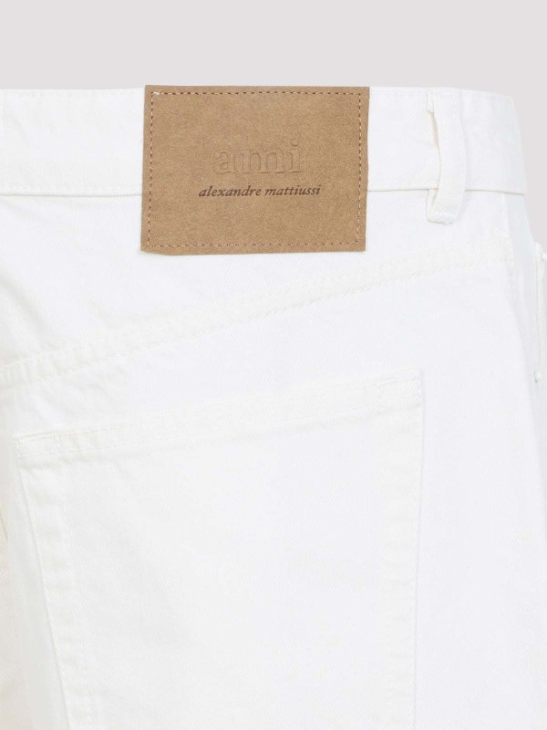 The Best Shops AMI PARIS: Jeans Rectos - Vaqueros Rectos - Blanco
