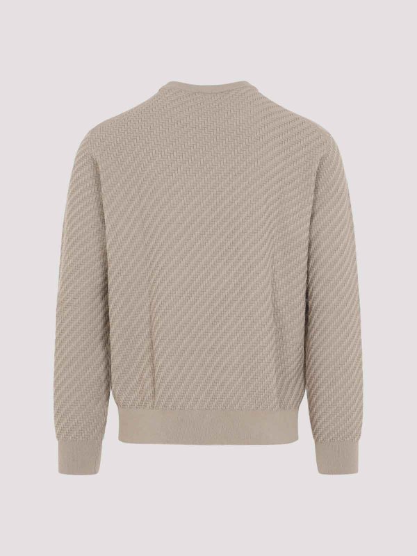 BRIONI: crew necks online - Cotton And Silk Pullover