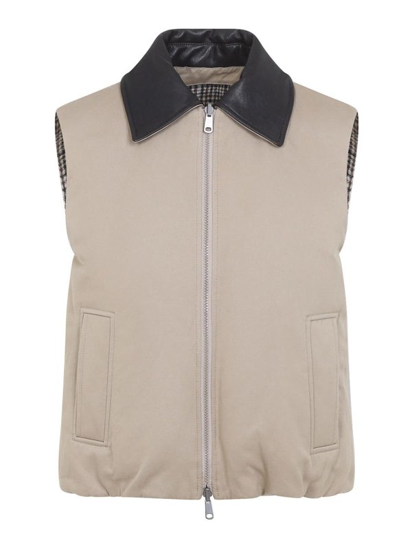BRUNELLO CUCINELLI: padded jackets - Padded Reversible Vest