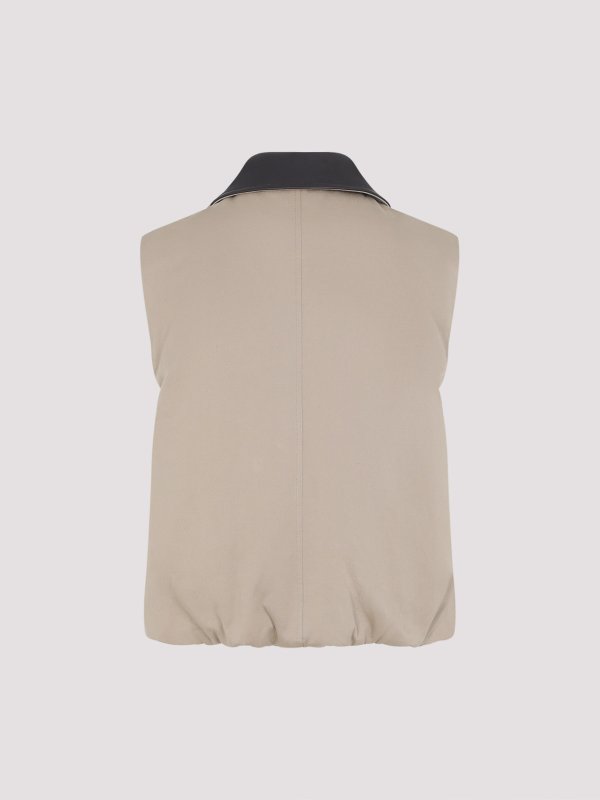 BRUNELLO CUCINELLI: padded jackets online - Padded Reversible Vest