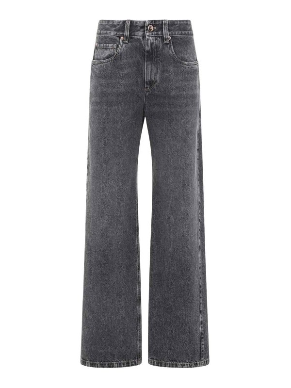BRUNELLO CUCINELLI: ストレートジーンズ - ストレートジーンズ - デニム
