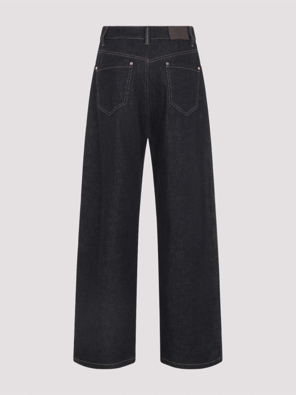 BRUNELLO CUCINELLI: ストレートジーンズ online - ストレートジーンズ - 黒