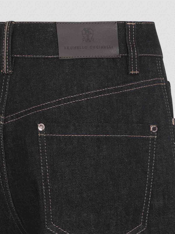 The Best Shops BRUNELLO CUCINELLI: ストレートジーンズ - ストレートジーンズ - 黒