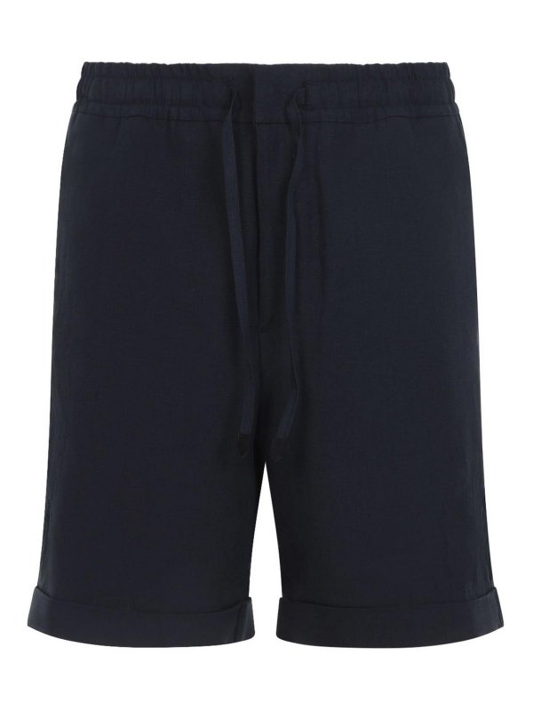 CANALI: pantaloni shorts - Bermuda in lino