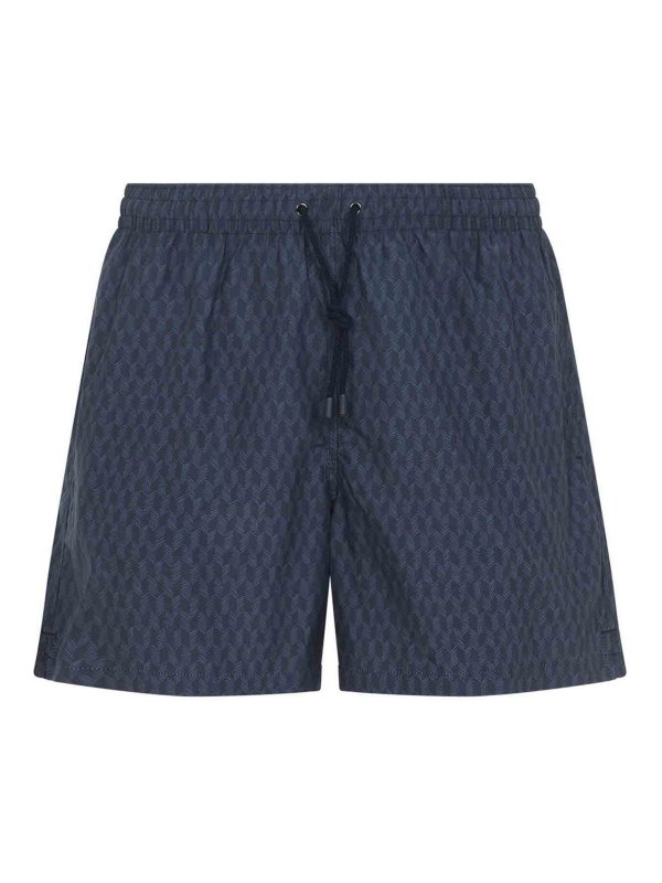 CANALI: Swim shorts & swimming trunks - Polyester Swim Shorts