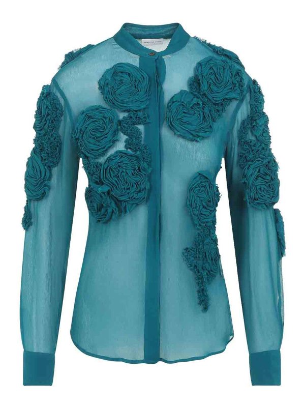 DRIES VAN NOTEN: Blusen - Bluse - Grün