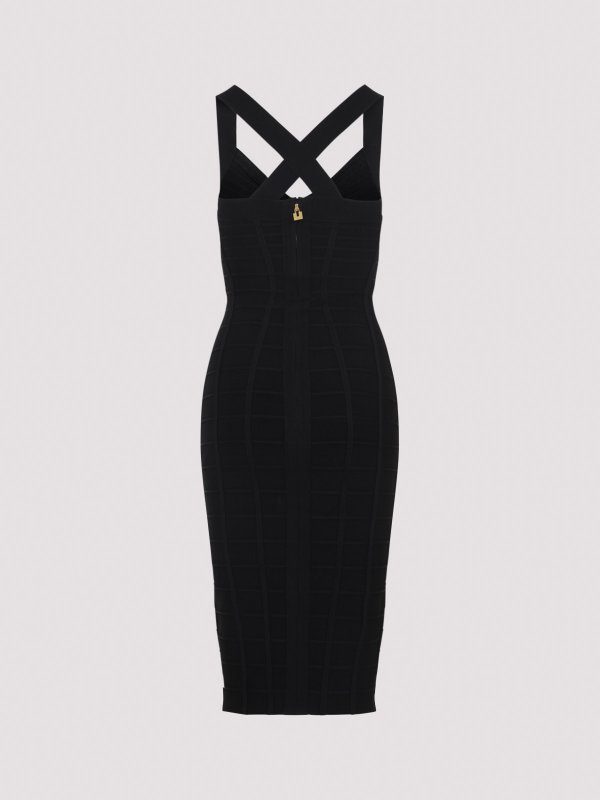 ELISABETTA FRANCHI: ニーレングスドレス online - 膝丈ドレス - 黒