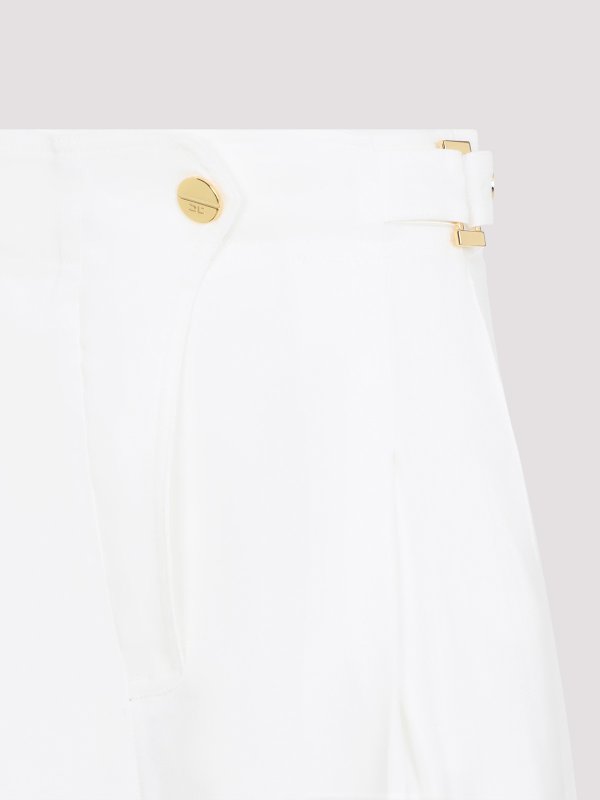 The Best Shops ELISABETTA FRANCHI: カジュアルトラウザー - カジュアルパンツ - クリーム