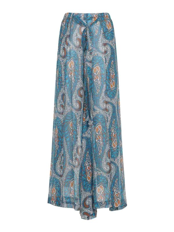 ETRO: pantaloni casual - Pantaloni a gamba larga