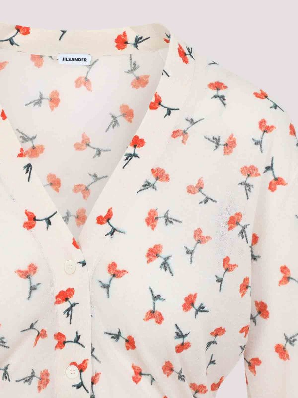 The Best Shops JIL SANDER: Cardigans - Cardigan - Nude