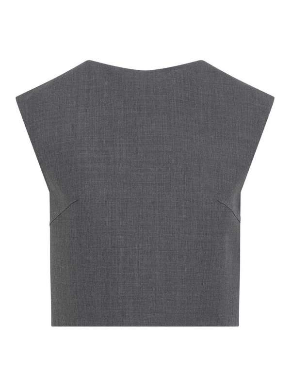 JIL SANDER: Tops & Tank tops - Wool And Silk Top