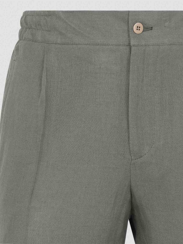 The Best Shops KITON: jeans dritti, a sigaretta - Pantaloni di lino