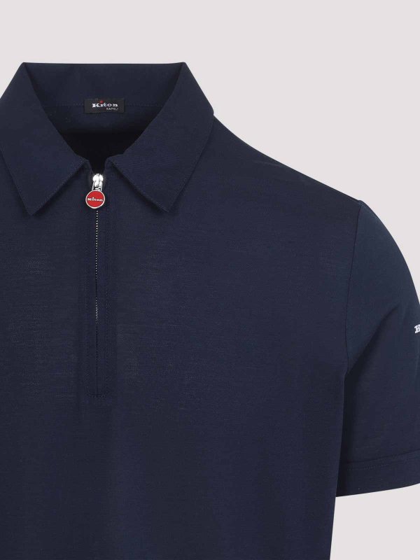 The Best Shops KITON: Polos  - Polo - Bleu Foncé
