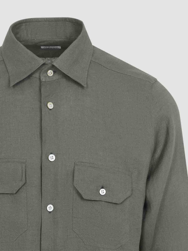 The Best Shops KITON: shirts - Linen Shirt