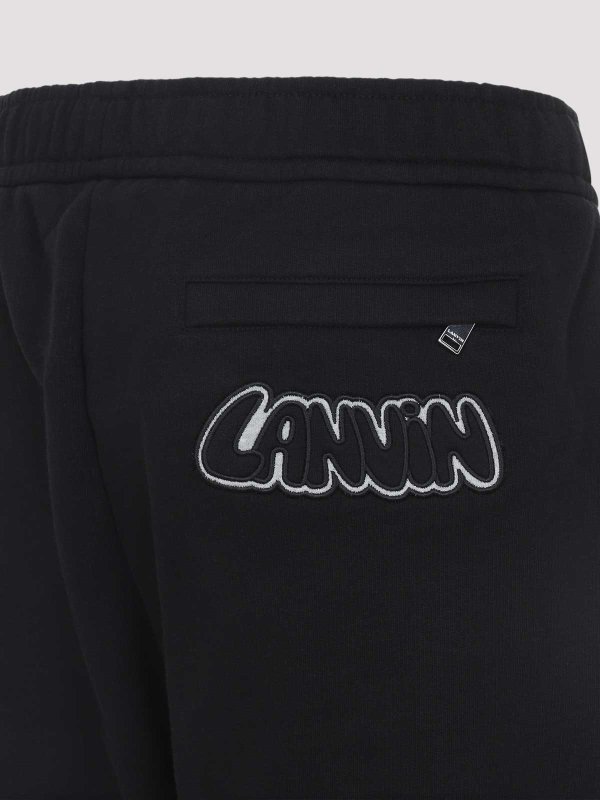 The Best Shops LANVIN: casual trousers - Embroidered Logo Pants