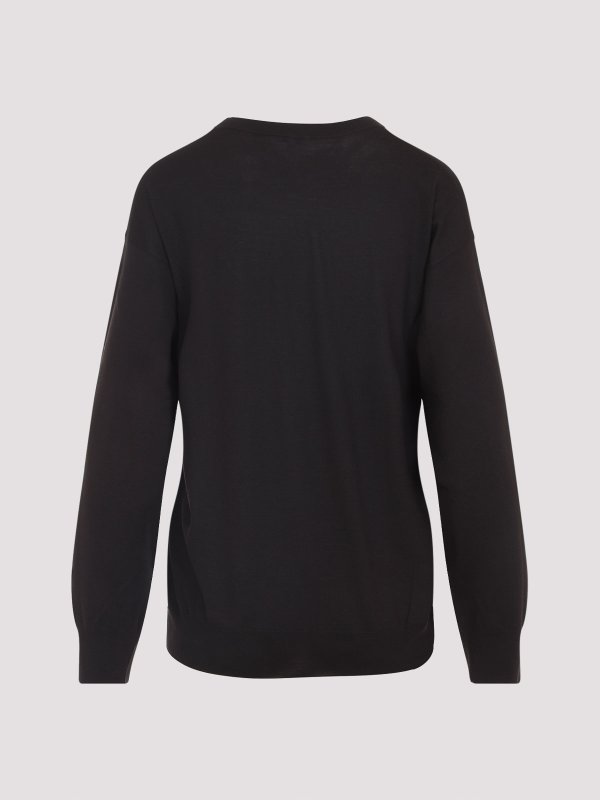 LOEWE: Suéteres con cuello pico online - Suéter Cuello Redondo - Marrón