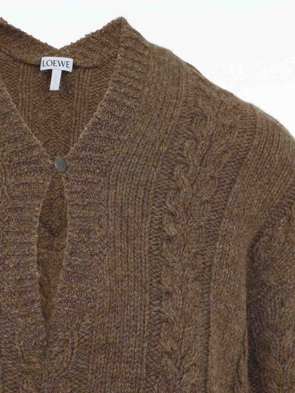The Best Shops LOEWE: Suéteres con cuello pico - Suéter Cuello Redondo - Marrón