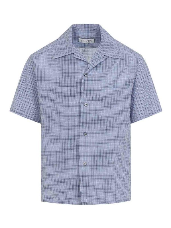 Maison Margiela: シャツ - シャツ - ブルー